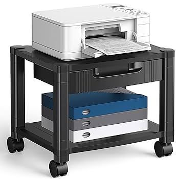 Amazon.com : HUANUO Printer Stand with Cable Management and